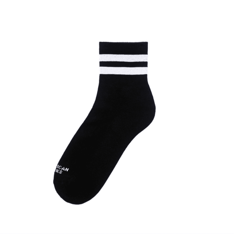American Socks-Back In Black - Ankle High-AS116