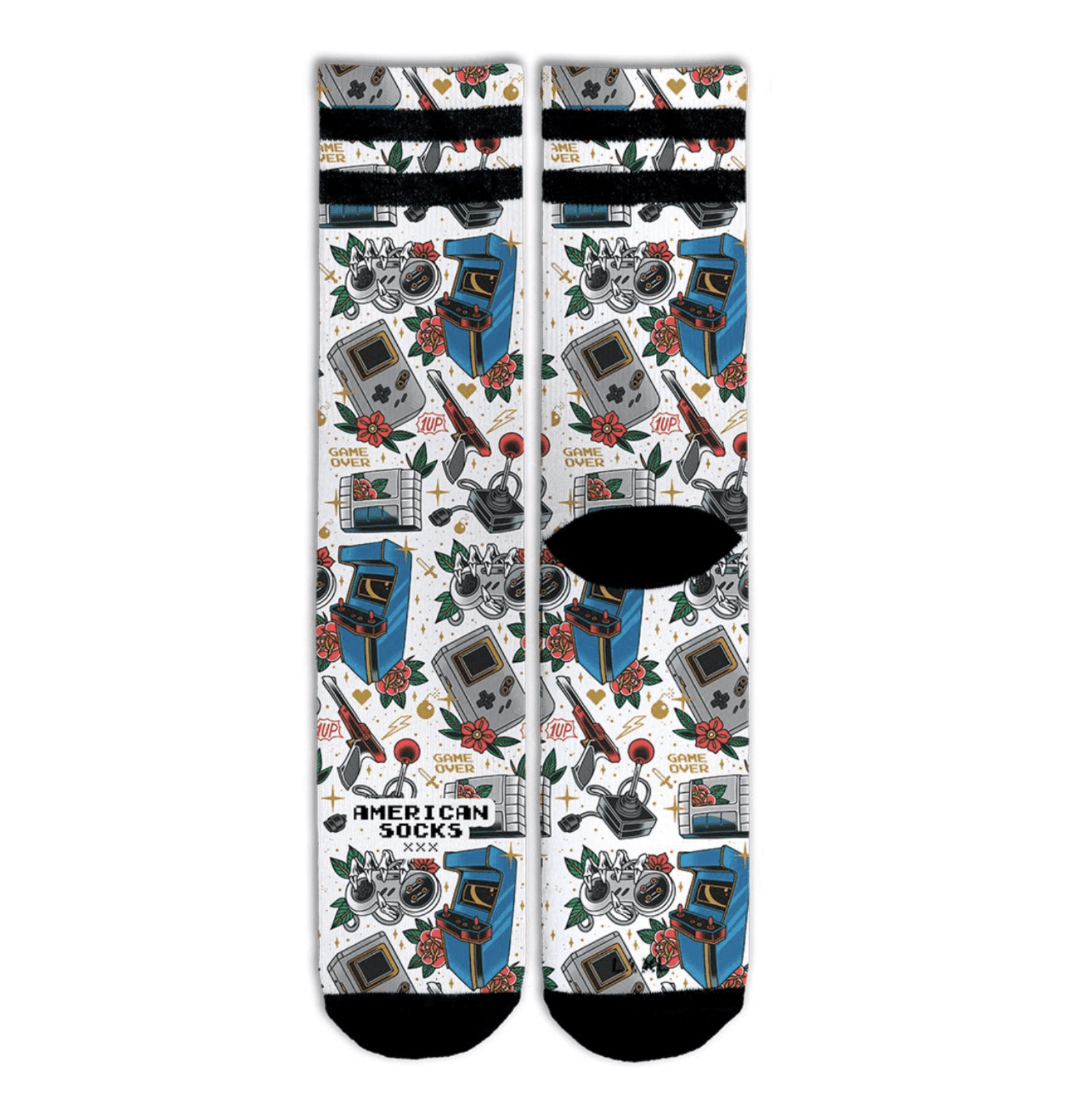 American Socks-Game Over - Mid High-AS135-1 American Socks-Game Over - Mid High-AS135-1