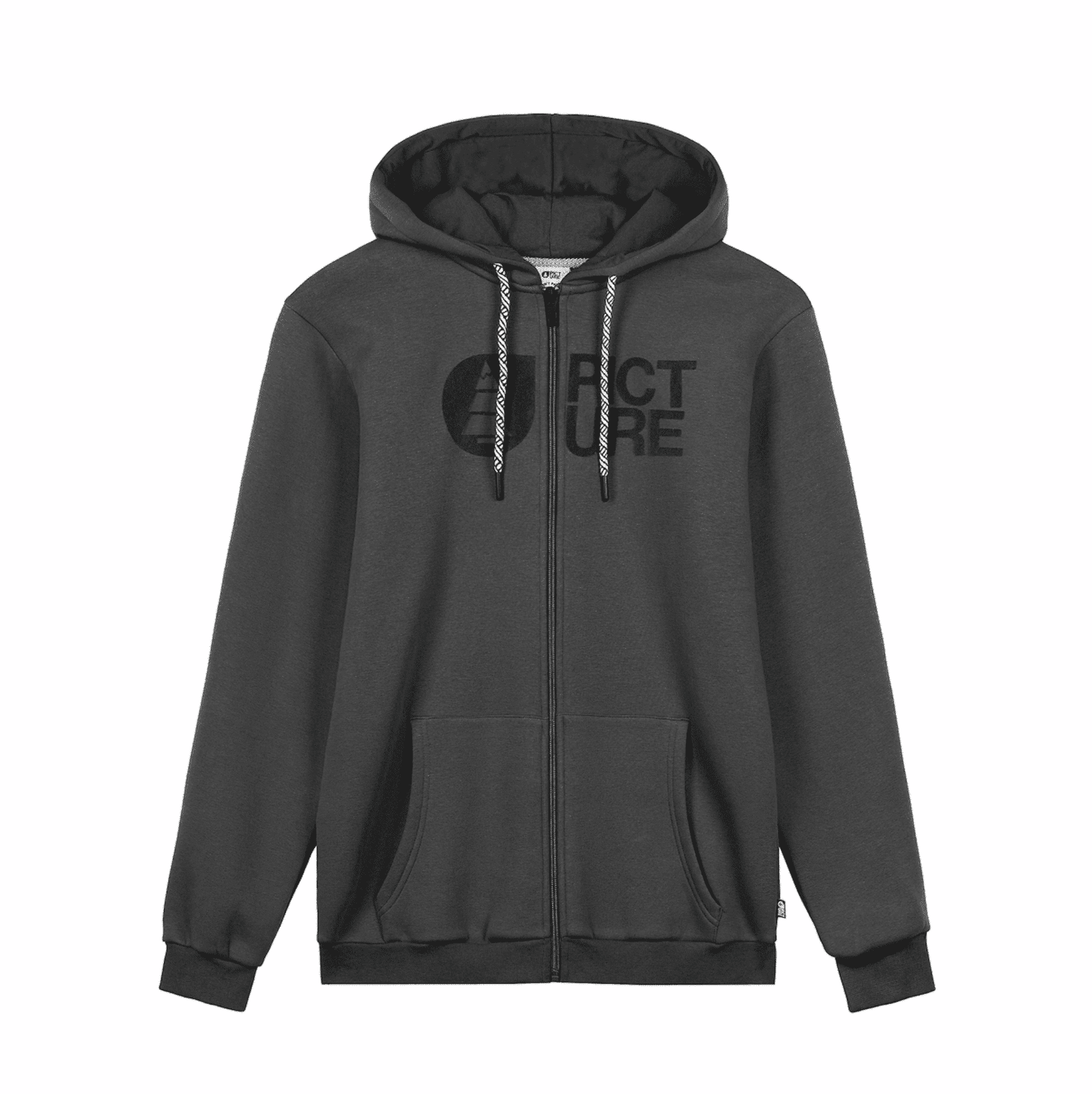Picture Organic Clothing-Basement Flock Zip Hoodie-MSW364-C-1 Picture Organic Clothing-Basement Flock Zip Hoodie-MSW364-C-1
