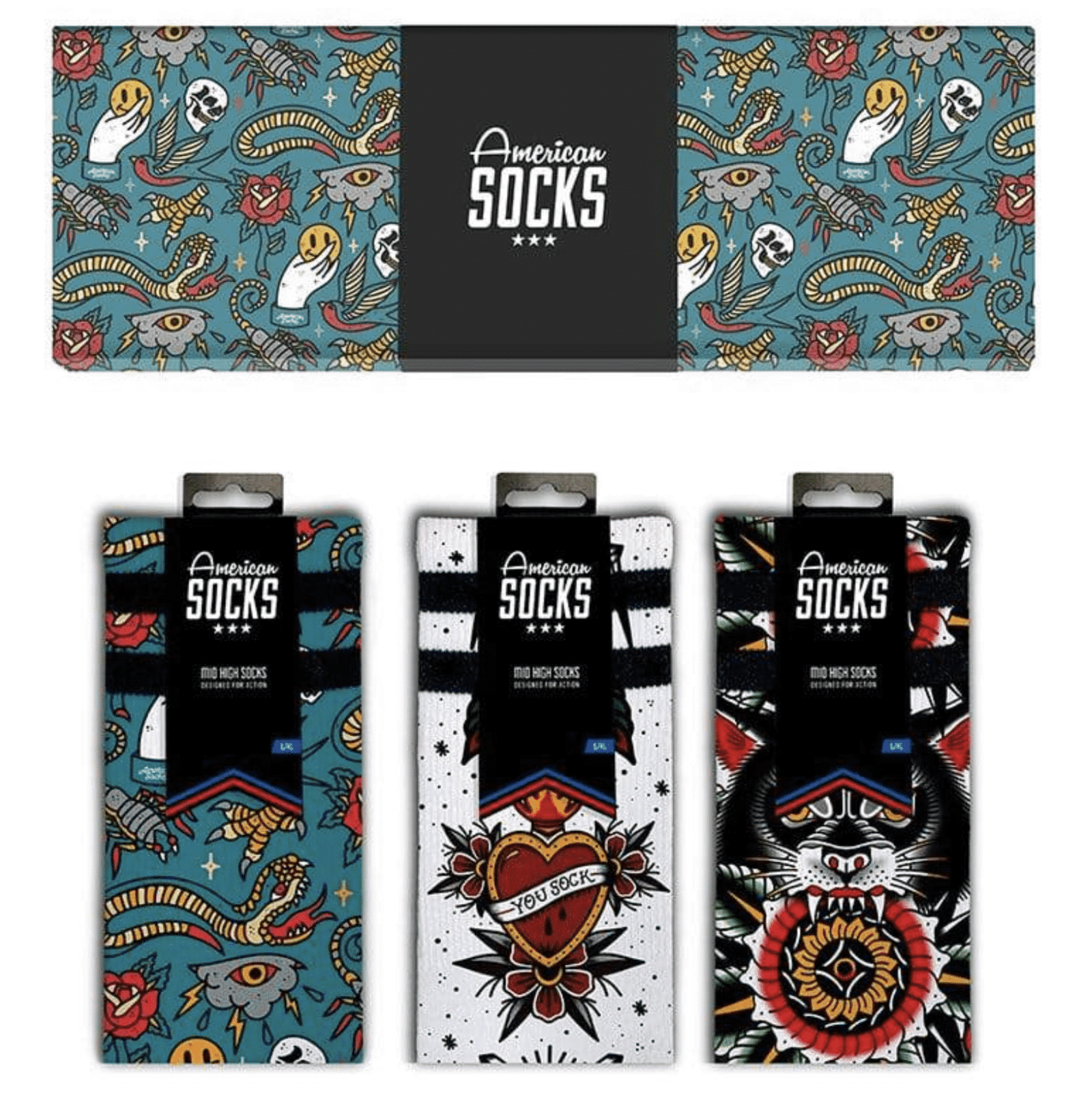 American Socks-Tattoo Collection-ASB004 American Socks-Tattoo Collection-ASB004