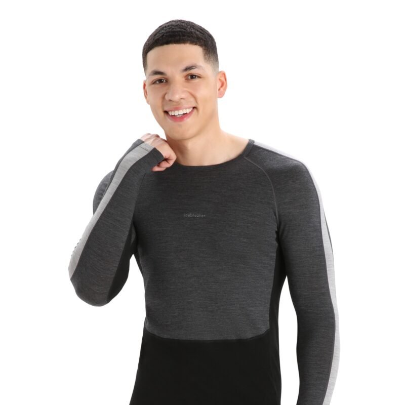 Icebreaker-Men 200 Zoneknit LS Crewe JET HTHR_BLACK_METRO HTHR_CB 0A56HA585 (1)